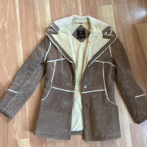 PBD Vintage lined Suede coat